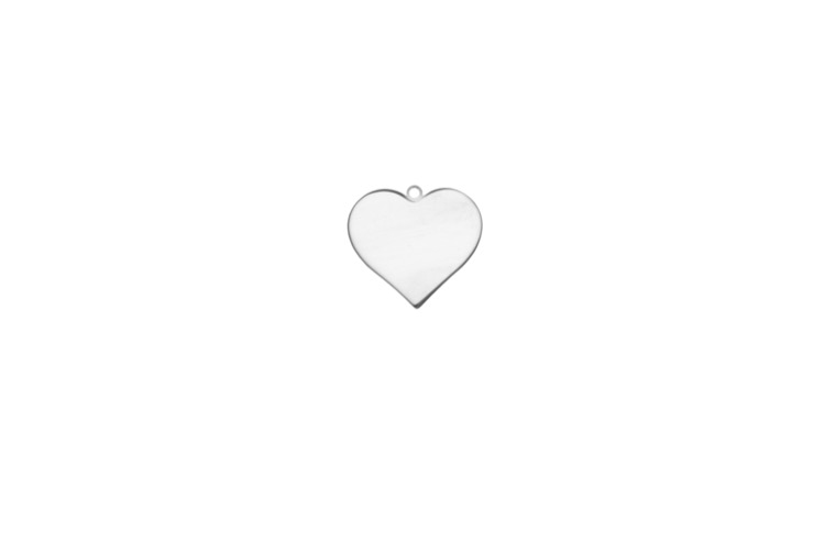 Colgante charm plata 925 corazón 