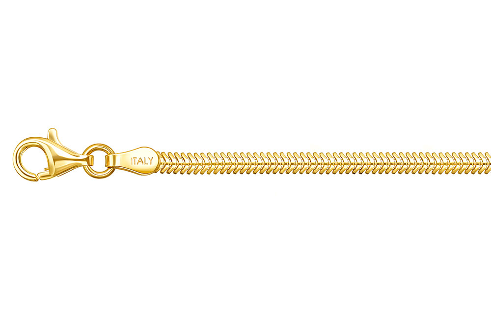 Cadena real snake o cola de raton hueca oval 260 