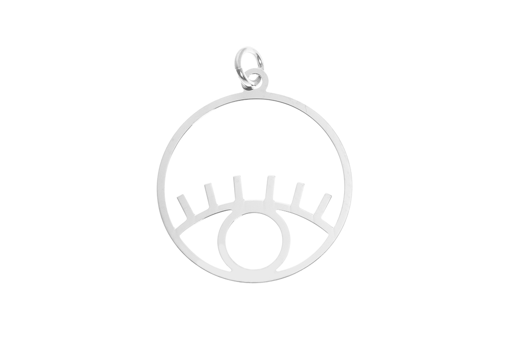 Silver 925 open eye pendant