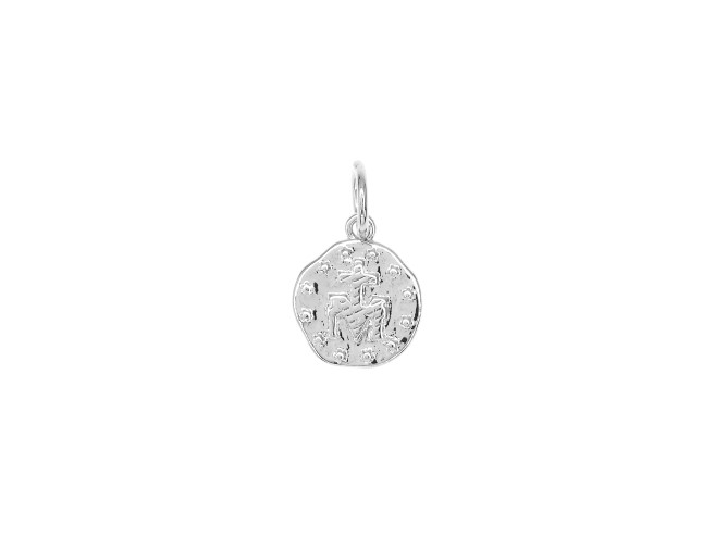Colgante charm plata 925 medallita religiosa 
