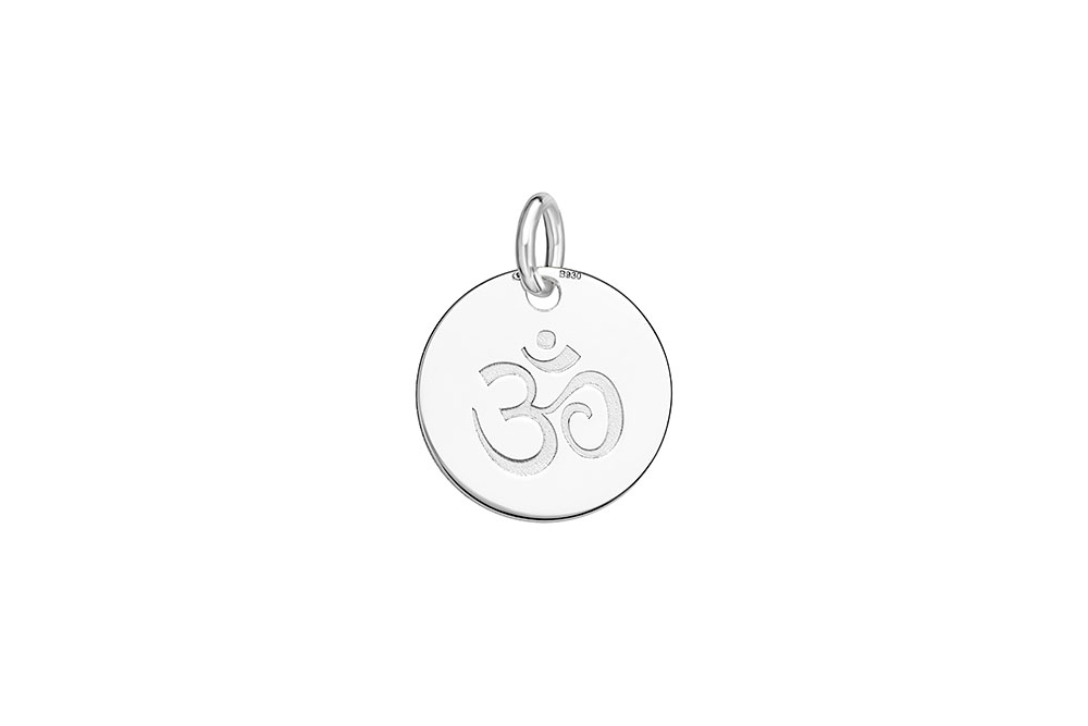 Colgante plata 925 símbolo de om