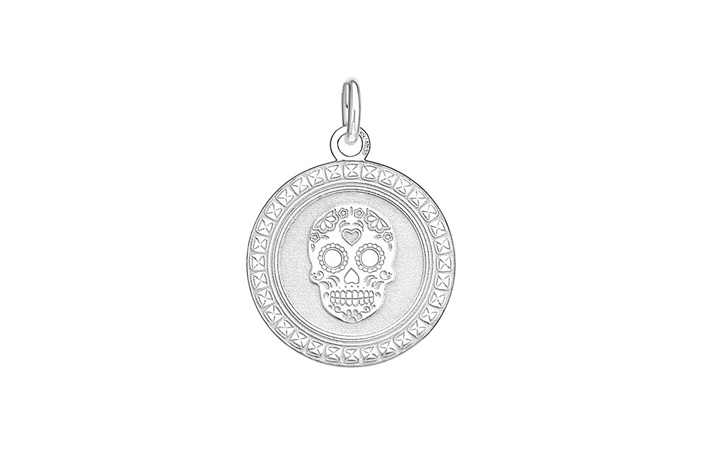 Colgante plata 925 calavera 