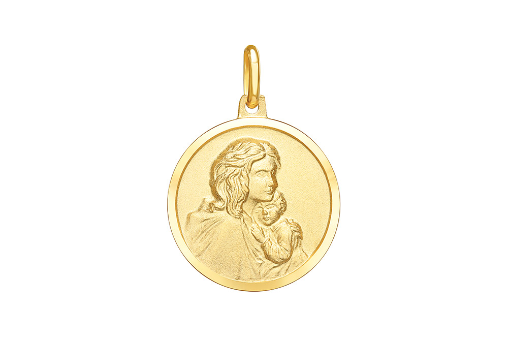 Colgante plata 925 medalla mama y bebe