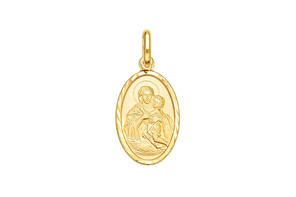 Colgante plata 925 medalla virgen schoenstatt