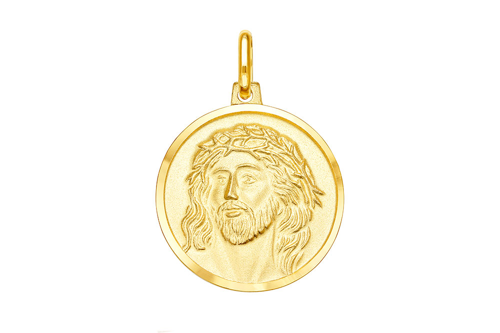 Colgante plata 925 medalla jesús 