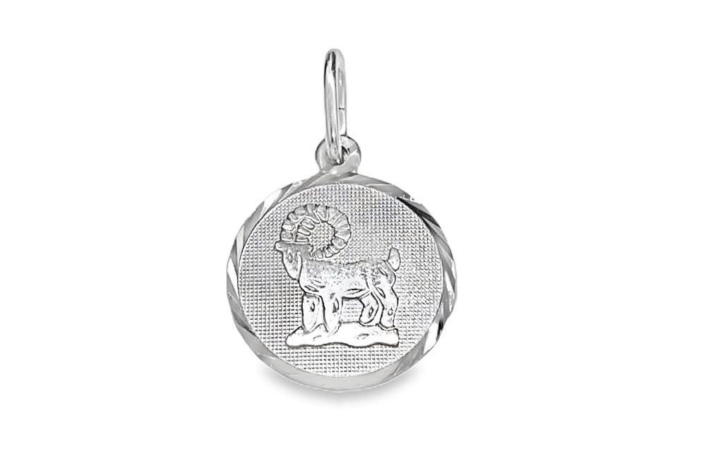 [13665H01MAPL] Pendant charm silver 925 (Aries, Sterling silver)