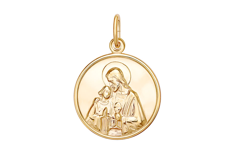 Medalla plata 925 comunión 