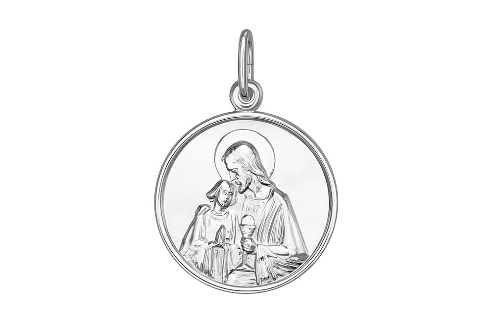 Medalla plata 925 comunión 