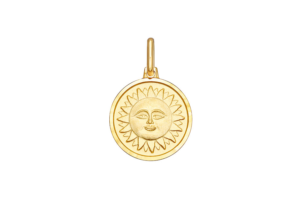 Colgante plata 925 medalla sol