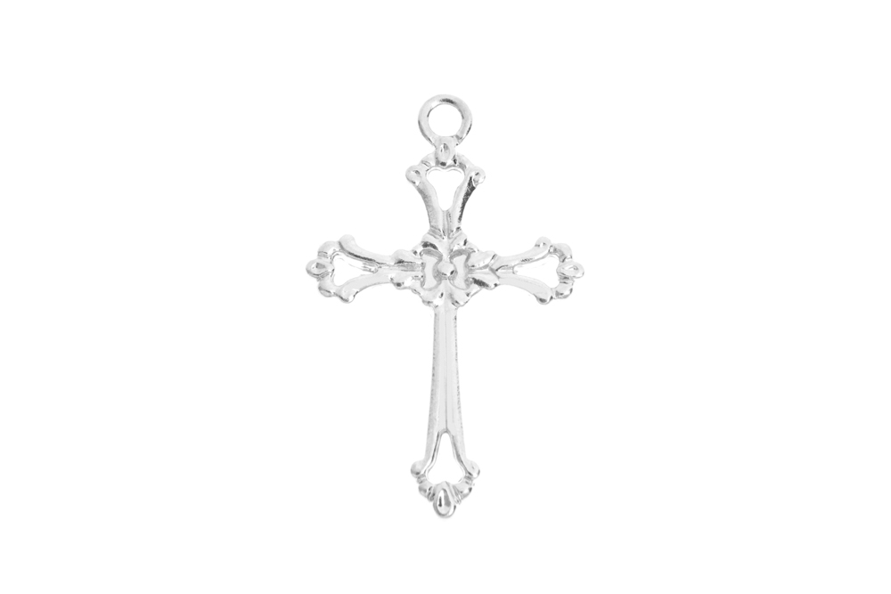 [1374600000PL] Colgante charm plata 925 cruz  (Plata)