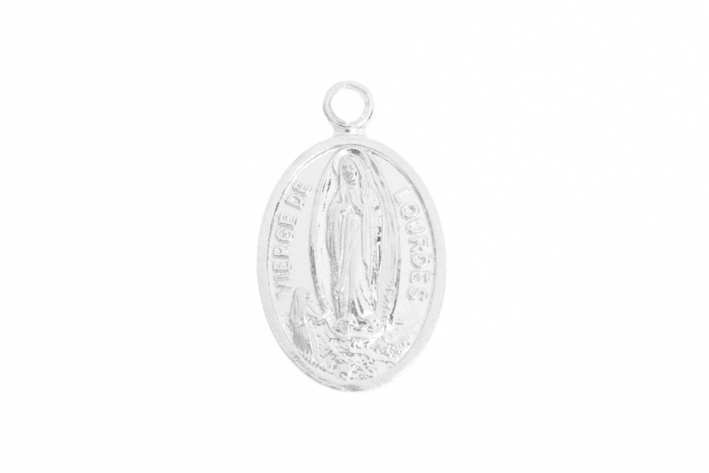 Colgante plata 925 virgen de lourdes 