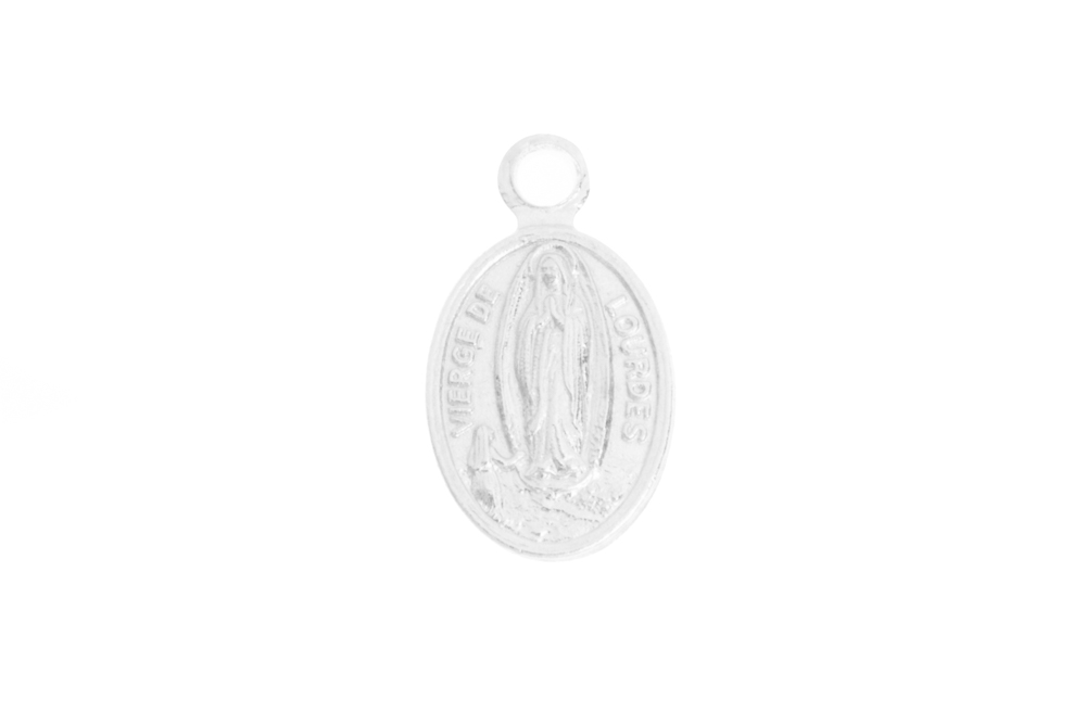 Colgante plata 925 virgen de lourdes 
