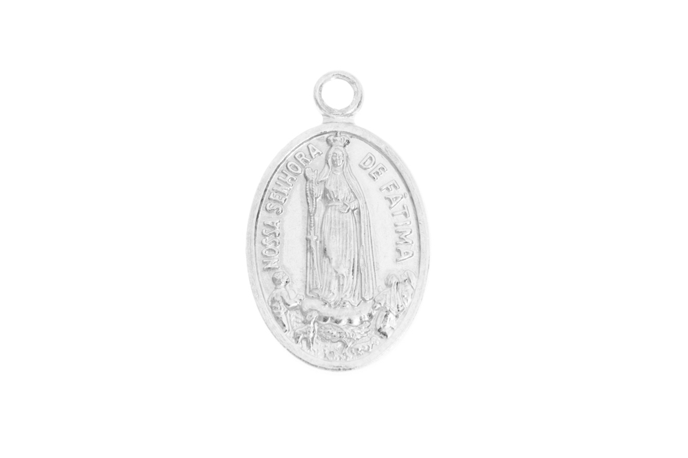 Colgante plata 925 virgen de fatima 