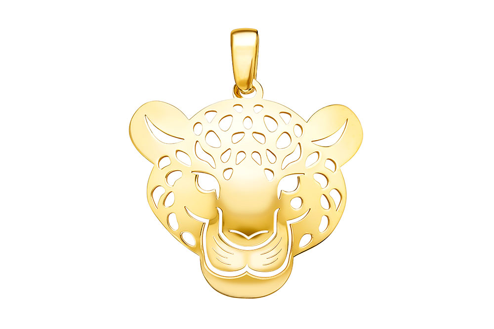 Colgante plata 925 leopardo 