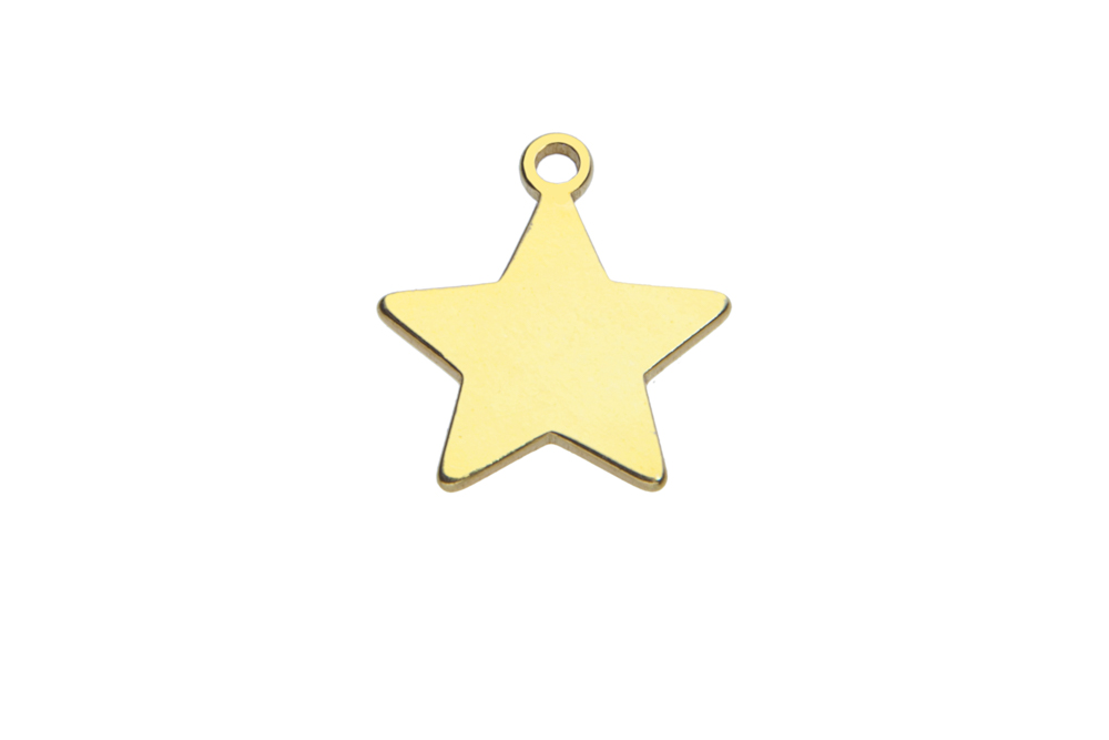 Pendant charm star silver 925