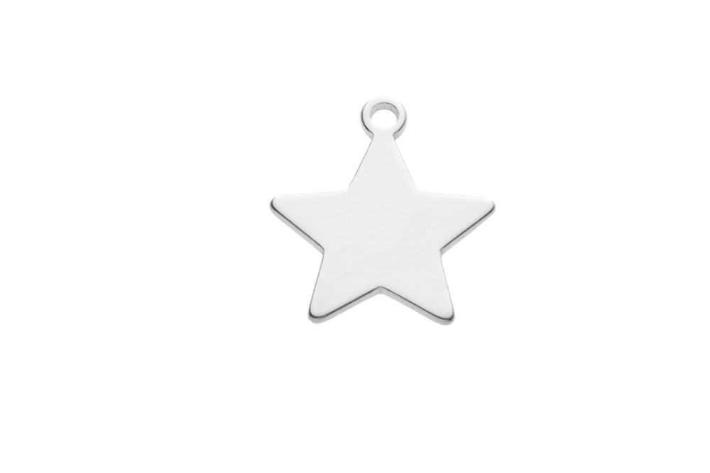 Pendant charm star silver 925