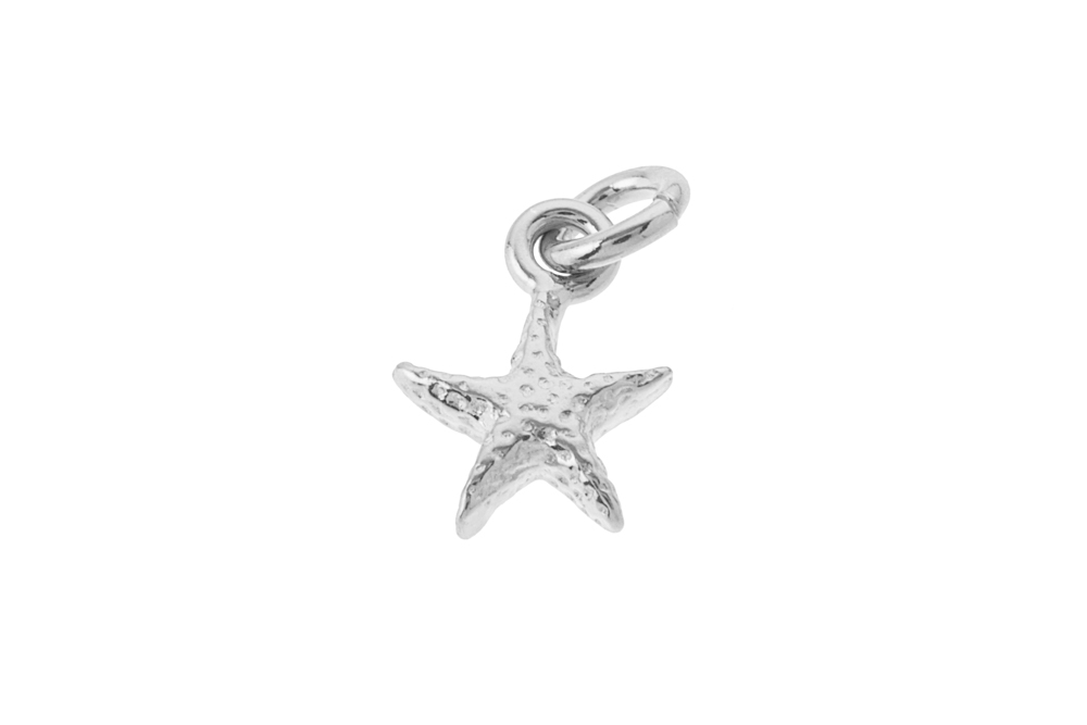 Colgante charm plata 925 estrella de mar 