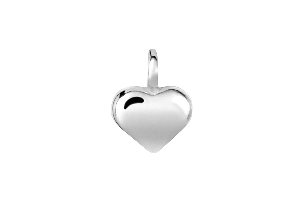 Colgante charm plata 925 corazón