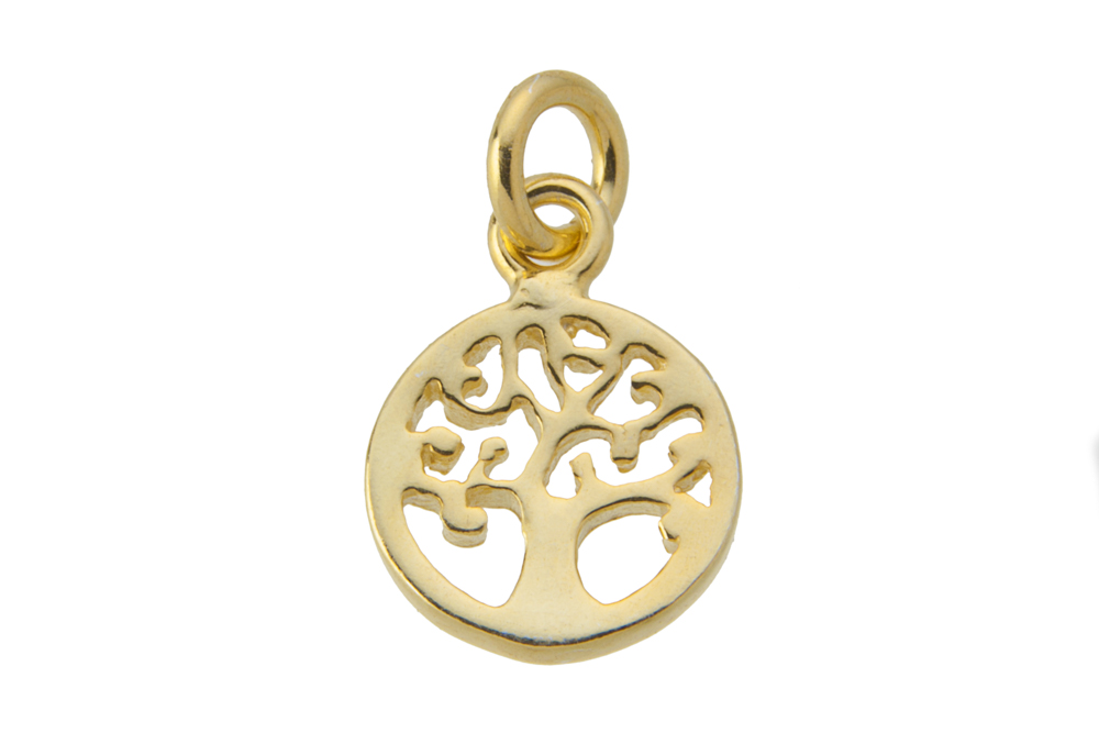 Colgante charm plata 925 arbol de la vida c/anilla 