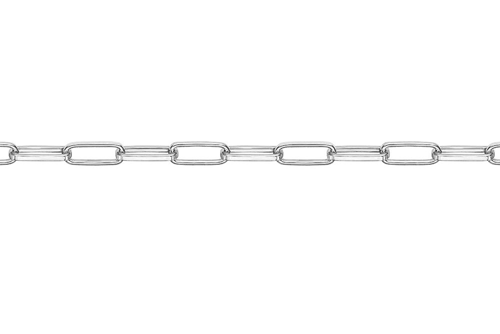 [1412500000PL] Silver 925 rectangle belcher chain 040 by meter (Sterling silver)