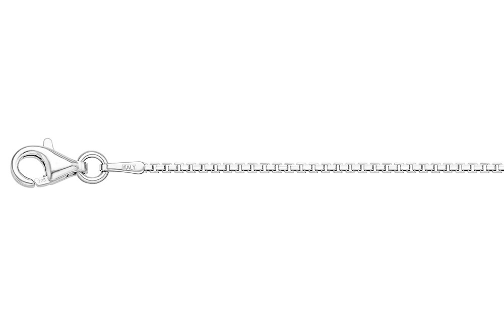 [14126C4000PL] Cadena veneciana 024 diamantada 8 lado (40 cm, Plata)