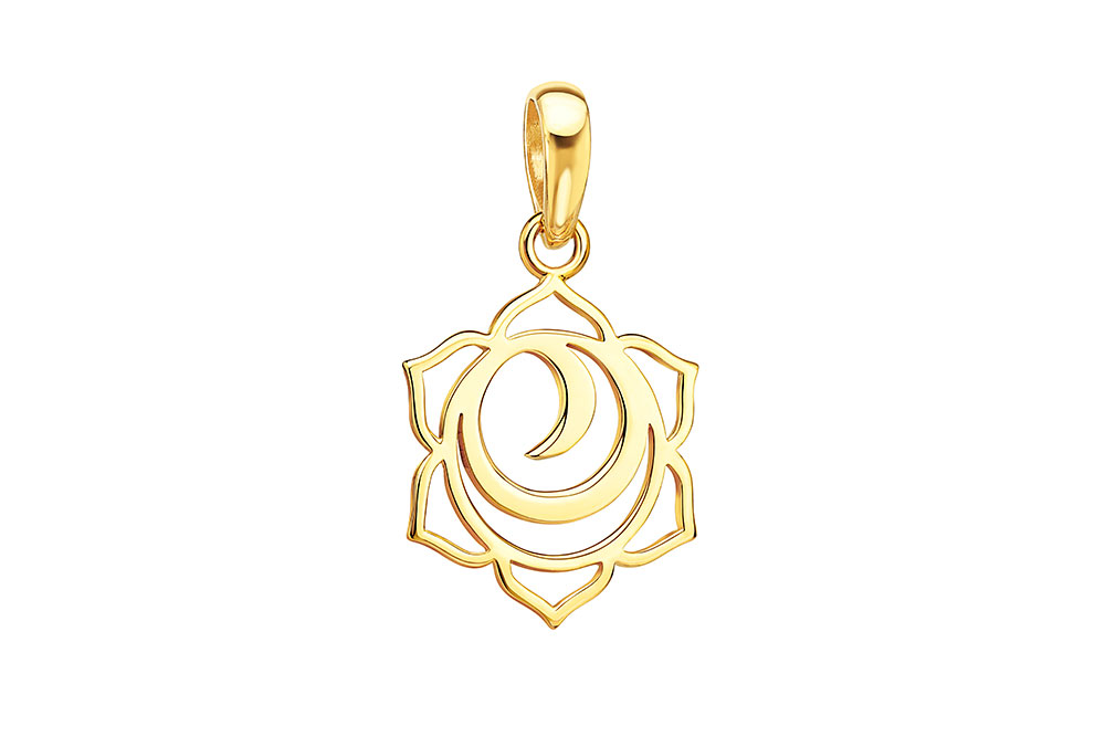 Colgante plata 925 simbolo segundo chakra sacro 