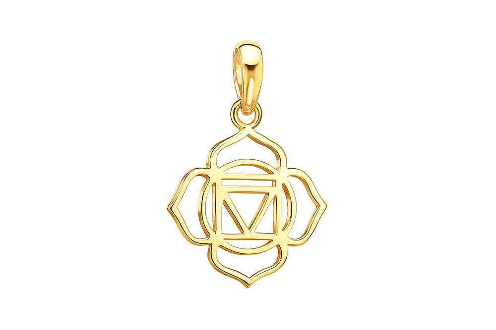 Colgante plata 925 simbolo primer chakra raíz 