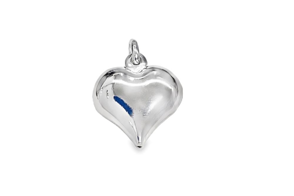 Sterling silver electroforming heart pendant