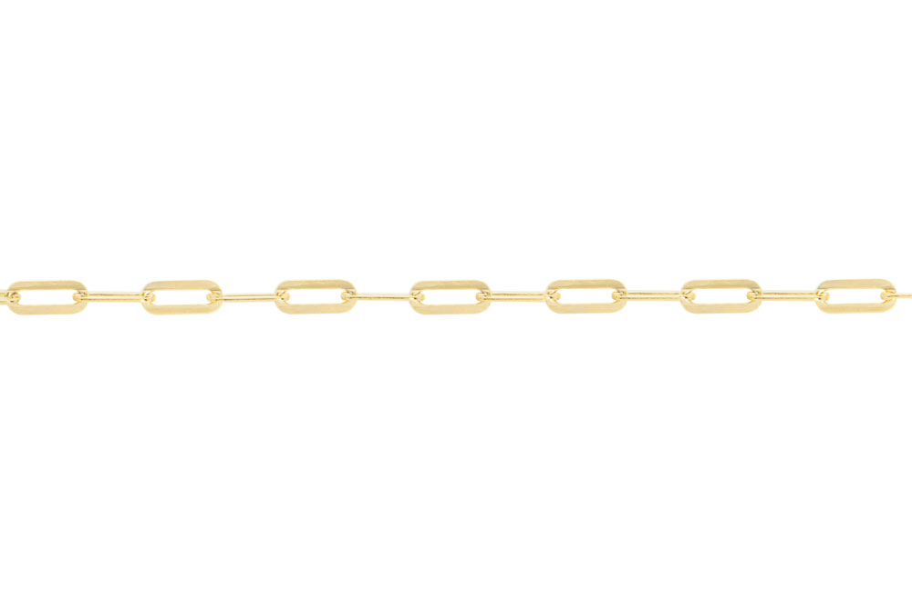 Sterling silver rectangle link chain necklace