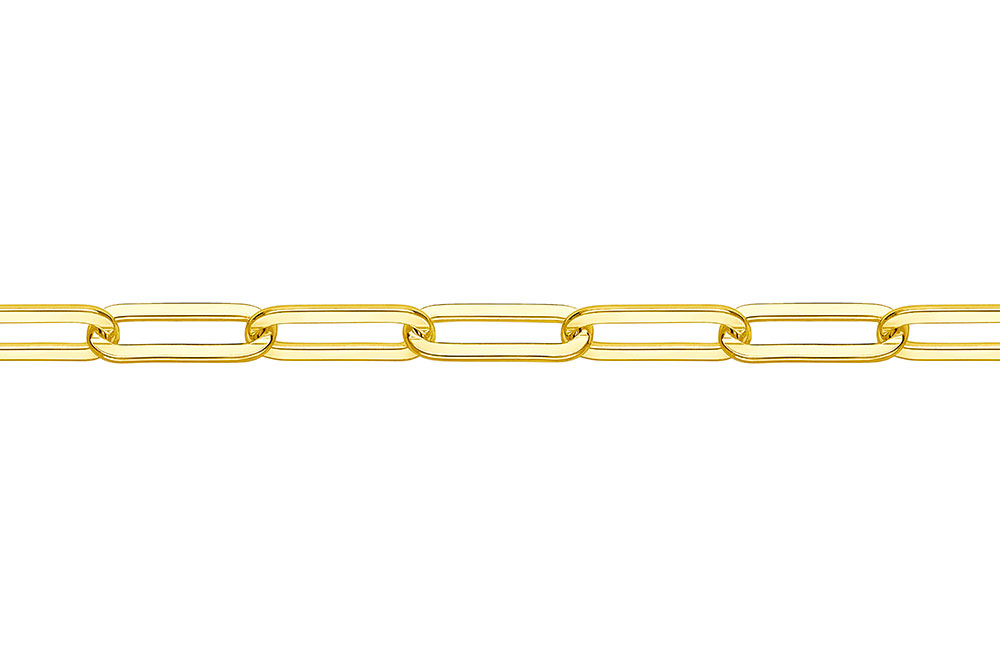 Cadena a metros eslabón rectangular plano 3,4x9mm
