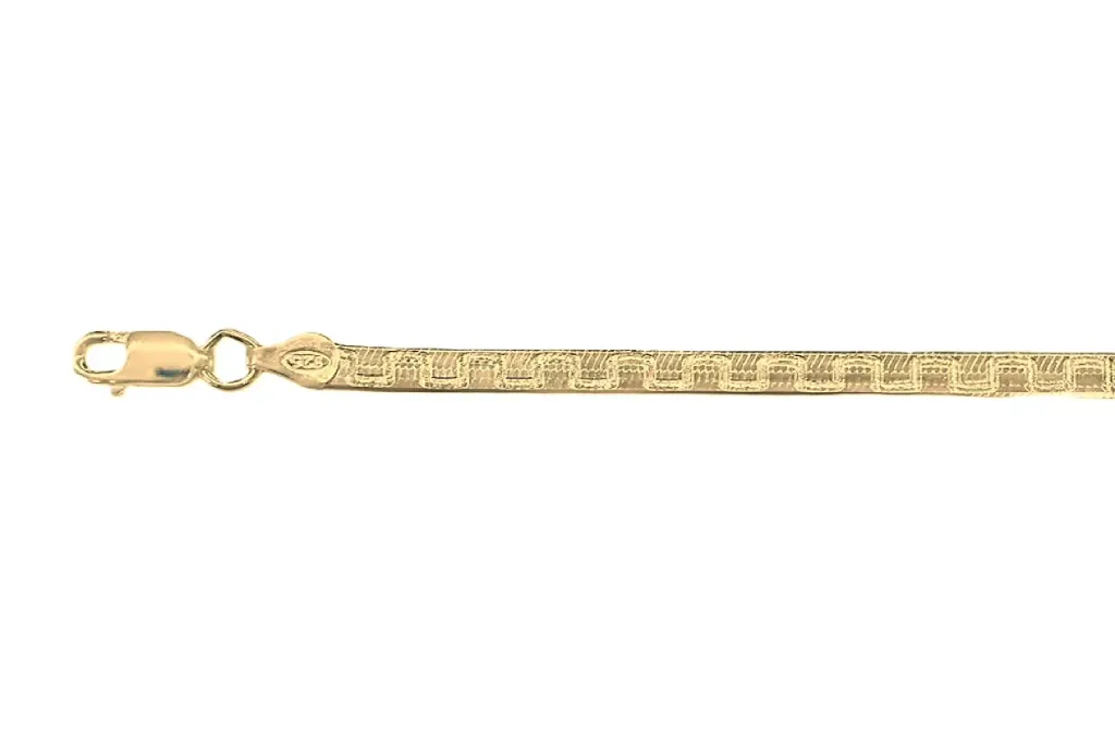 Sterling silver flat snake chain 040 necklace