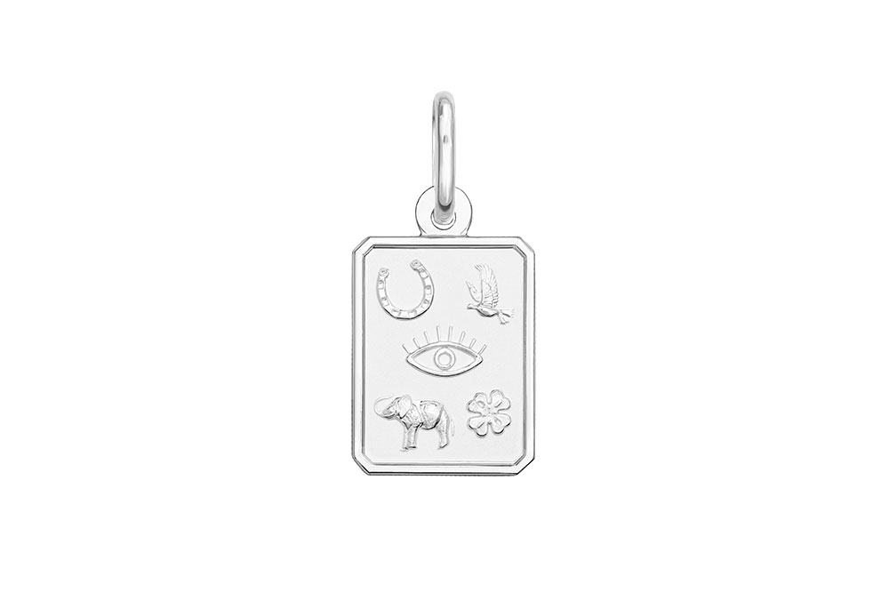 Sterling silver lucky pendant