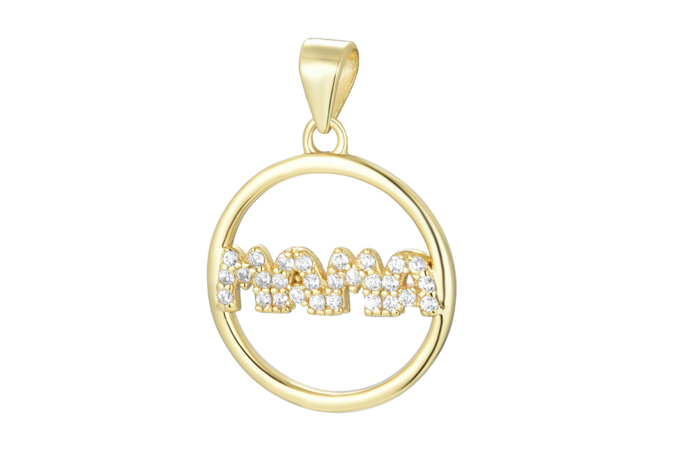 Sterling silver mama pendant