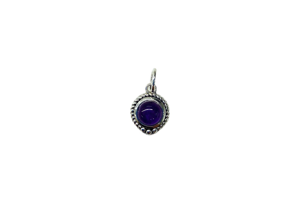 Sterling silver semi precious stone pendant