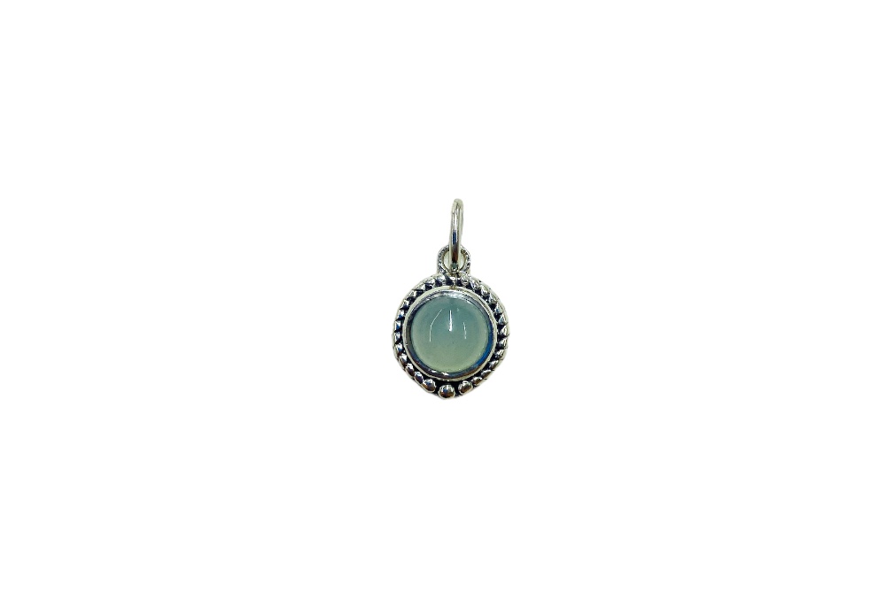 Sterling silver semi precious stone pendant