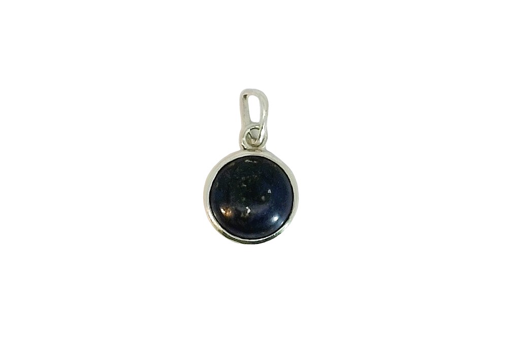 Sterling silver semiprecious stone pendant