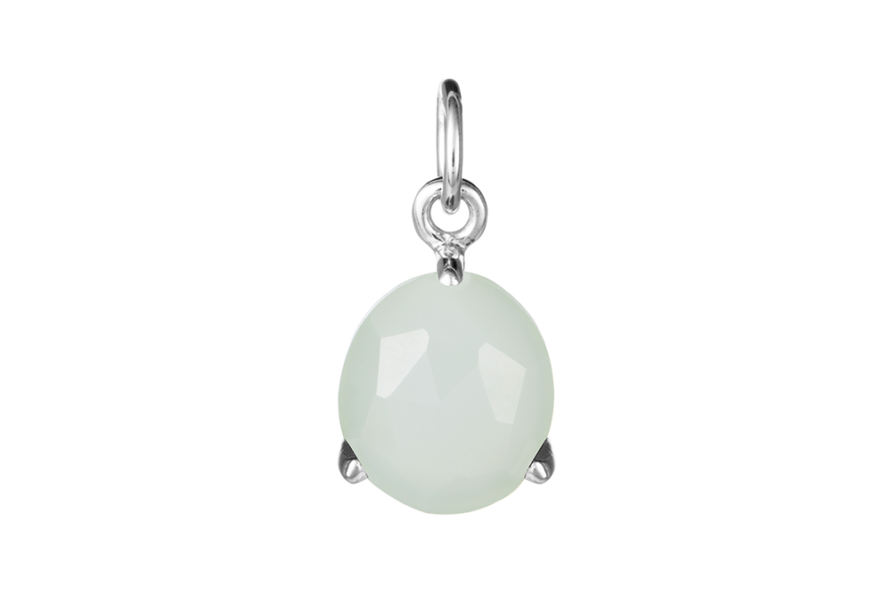 Sterling silver semiprecious stone pendant