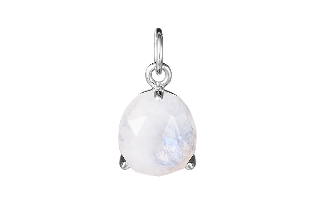 Sterling silver semiprecious stone pendant