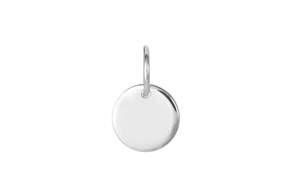 Placa plata 925 con anilla abierta