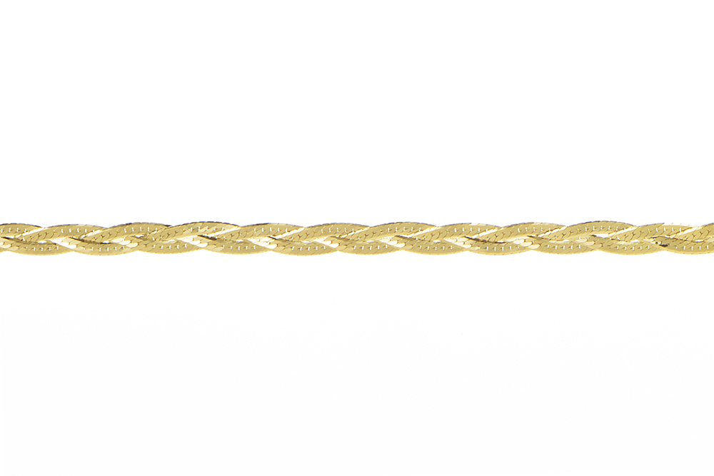 Sterling silver braided chain 030