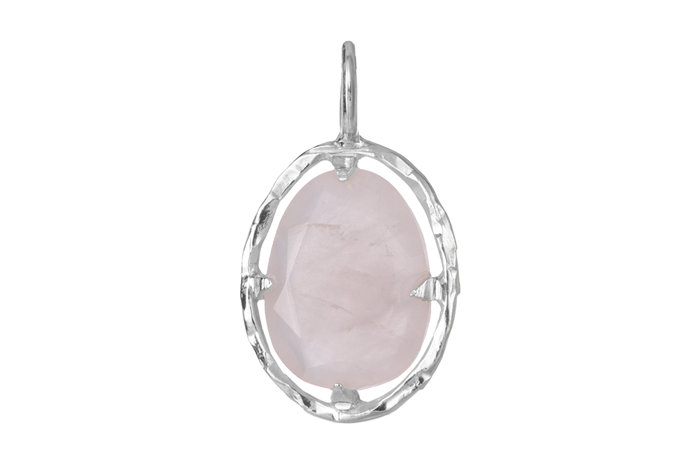 Colgante plata 925 piedra semipreciosa ovalada 14x10mm
