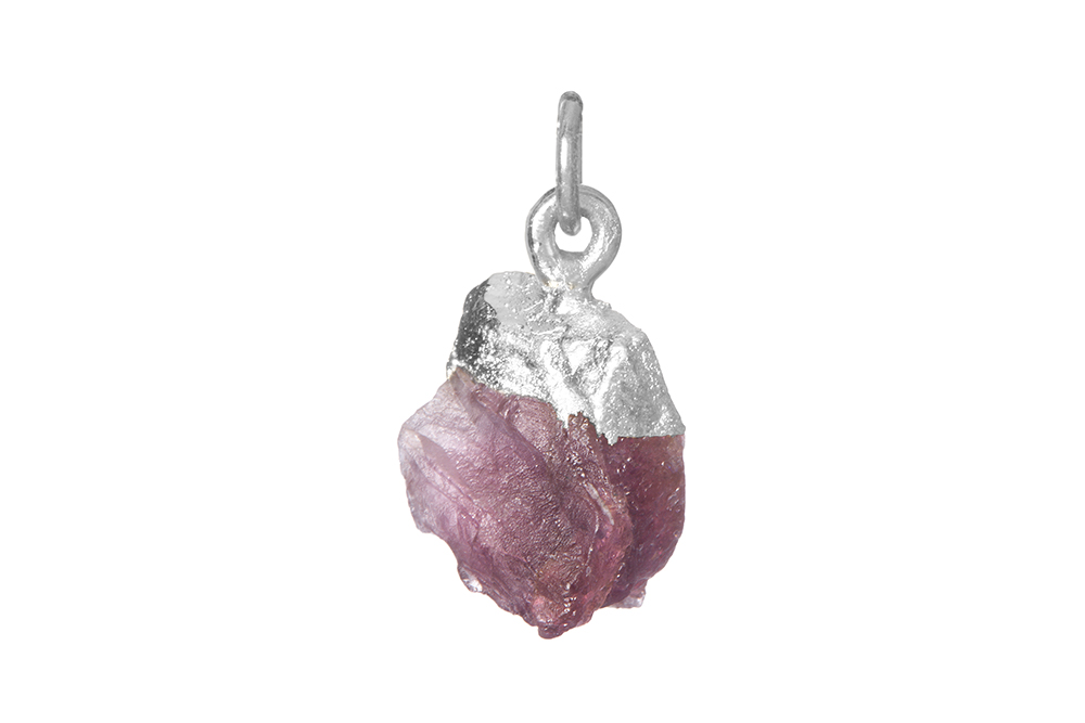 Colgante plata 925 piedra semipreciosa en bruto