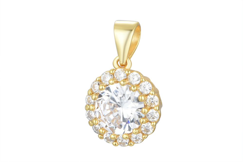 Sterling silver zirconia pendant