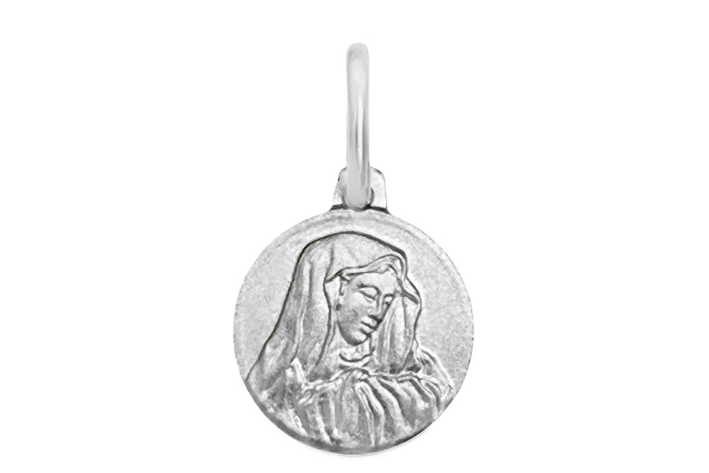Colgante plata 925 medalla virgen