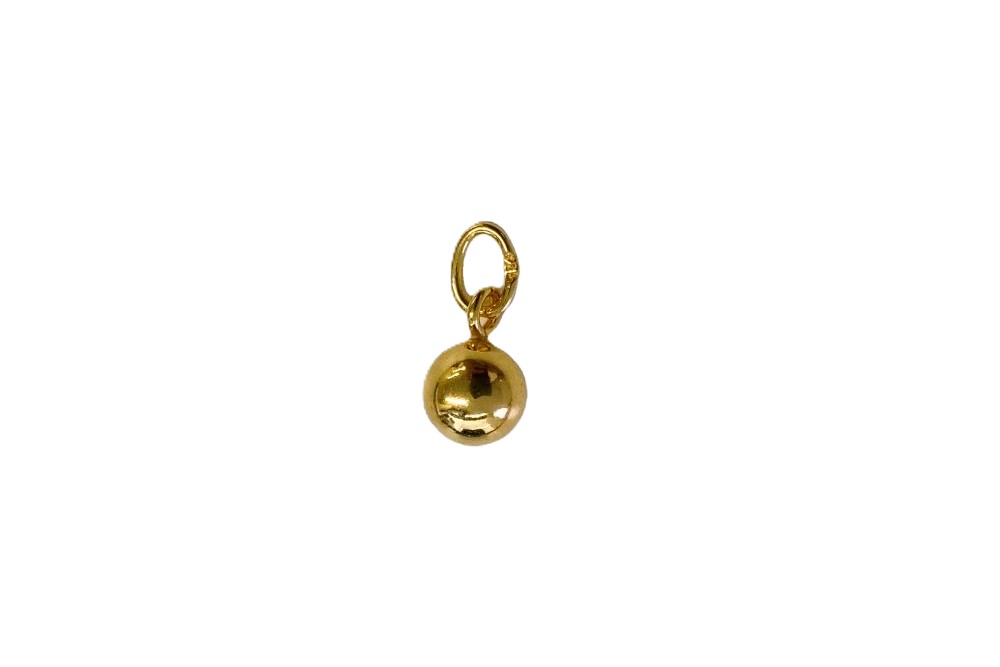 Sterling silver 6mm bead charm