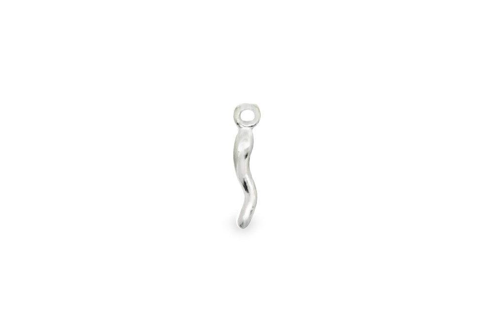 [16301PM150PL] Colgante plata 925 charm cuerno de la suerte 15x4mm (Plata)