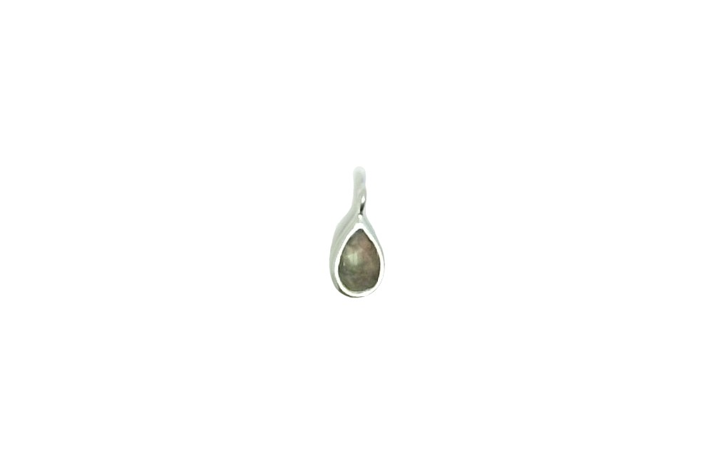 Sterling silver stone charm