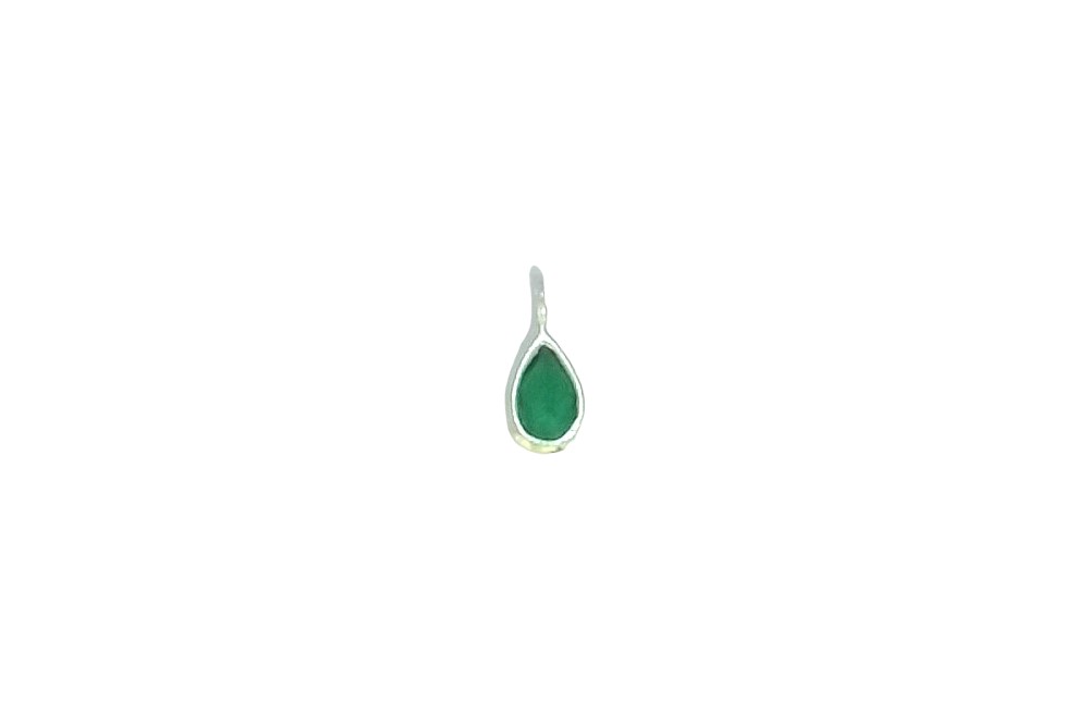 Sterling silver stone charm