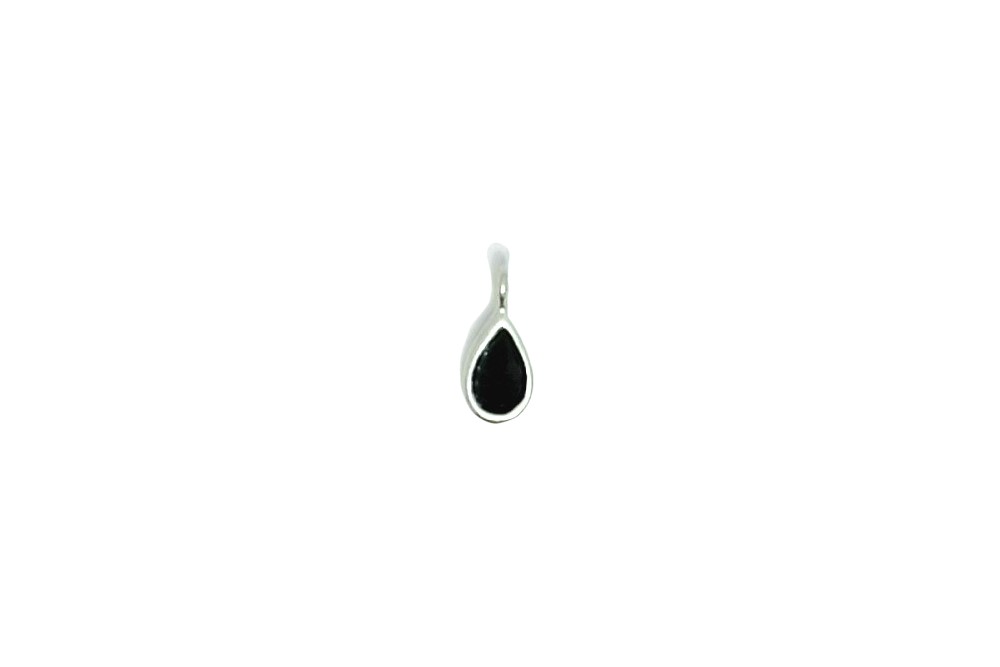 Colgante plata 925 charm piedras 9x5mm