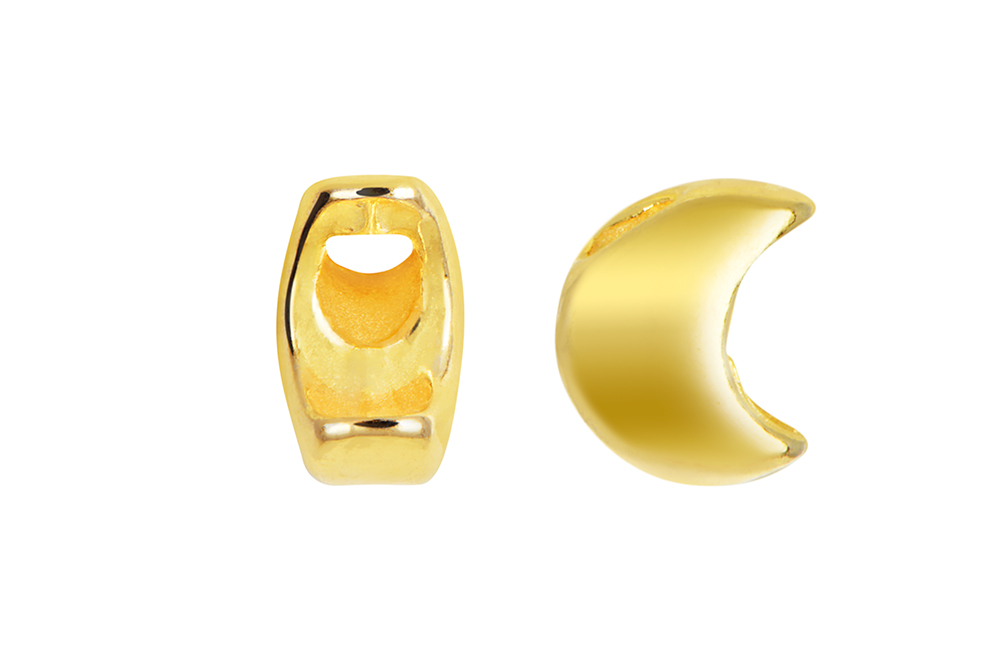 Sterling silver mini moon finding